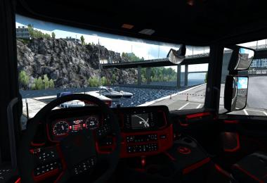 Scania S&R CMI Black & Red Interior v1.0
