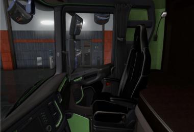 Scania S & R Black - Green Interior 1.36.x
