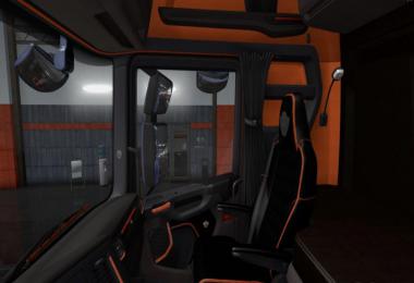 Scania S & R Black - Orange Interior 1.36.x