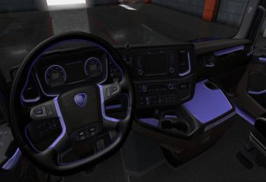 Scania S & R Black - Purple Interior 1.36.x