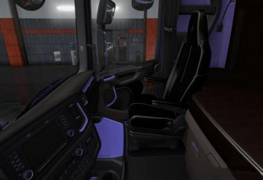 Scania S & R Black - Purple Interior 1.36.x