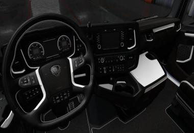 Scania S & R White - Black Interior 1.36.x