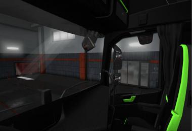 Volvo FH 2012 Black - Green Interior with Green Button Lights 1.36.x