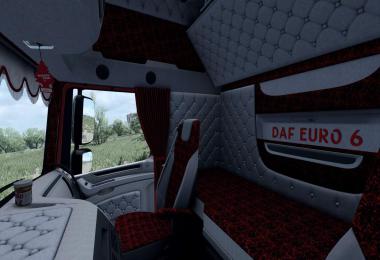 Daf XF 106 Holland style interior RED pluche 1.36.x