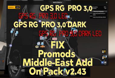 GPS RG PRO 3.0 Fix Promods Middle-East Add-On Pack v2.43