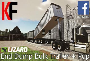 Lizard End Dump Bulk Trailer + Pup Trailer v1.0
