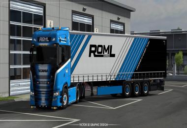 ROML Cargo Special Scania S 2016 and Krone Profiliner Skinpack v1.0