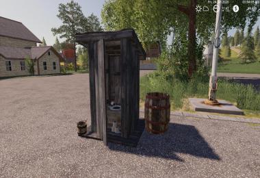 FS19 Outhouse with Sleep trigger v1.0.0.0