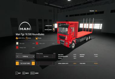 MAN TGS 18.500 Bale Transport AutoLoad v1.0.0.0