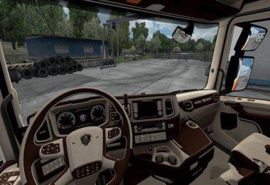 Scania S&R CMI Brown & Beige Interior 1.36