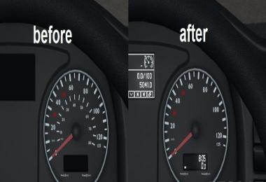 SCS MAN TGX E6 – Speedometer without MPH scale v1.0