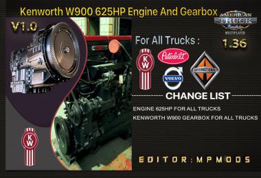Kenworth W900 625HP, Gearbox For Daf Trucks v1.0
