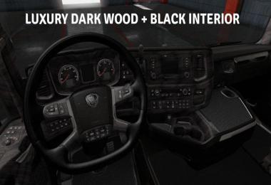 Scania S & R 2016 Luxury Wood + Black Interior 1.36.x