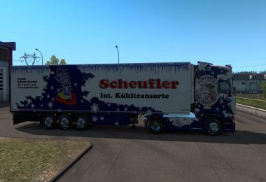 Scheufler skins for Scania S and Krone Coolliner v1.0