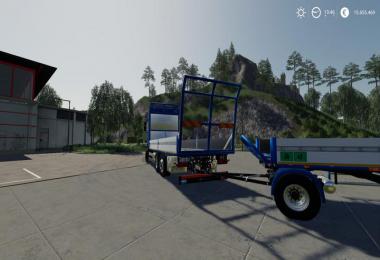 Trailer 3 axle with platform for Scania S580 truck v1.0.0.0