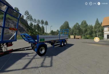 Trailer 3 axle with platform for Scania S580 truck v1.0.0.0
