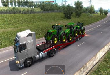 Trailers for transporting tractors and equipment in traffic 1.36