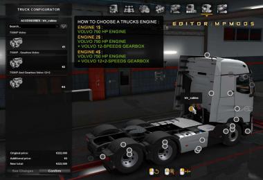 Volvo 750HP And Gearbox For All Trucks v1.0