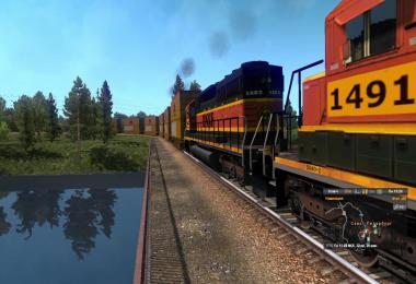 American Improved Trains in ETS2 v3.3.3