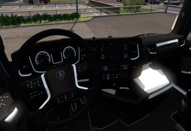Black and White Interior for Scania v1.0
