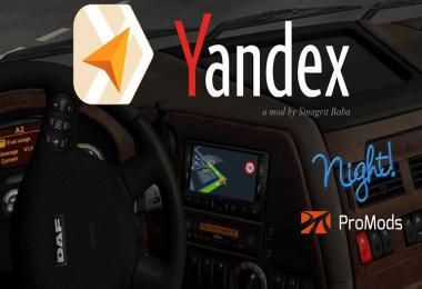 Yandex Navigator Night Version for ProMods v1.5