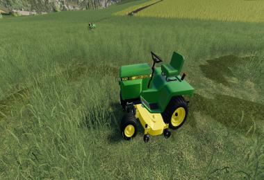 John Deere 332 Lawn Tractor with Lawn Mower and Garden v2.0