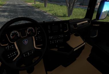 Black and Brown Interior for Scania 1.37
