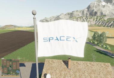 FS19 SpaceX Flag v1.0.0.0