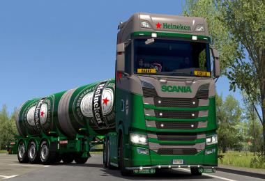 Heineken Scania & Trailer skin 1.37