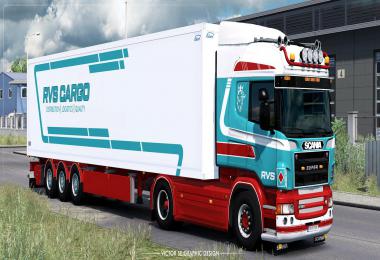 RVS Cargo Scania R and Ekeri Trailer Skinpack v1.0