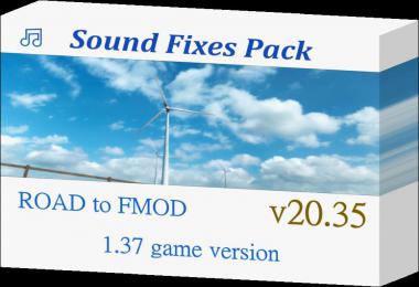Sound Fixes Pack v20.35  ATS + ETS2 1.37