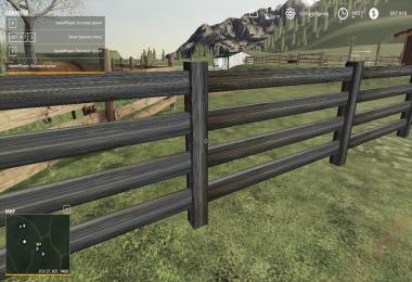 FS19 Black Ranch Fencing v1.0