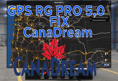 GPS RG PRO FIX CanaDream v5.0