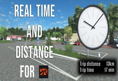 Real time and distance for Promods v1.0