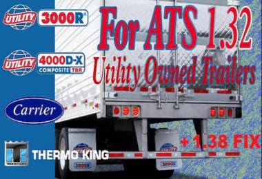 Utility 3000R/4000D-X Owned Trailer for ATS + 1.38 FIX