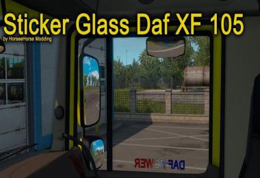 Stickers Glass for Daf XF 105 1.38