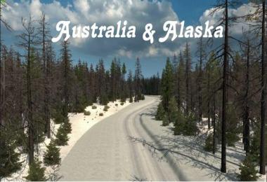 Australia & Alaska Map 1.38