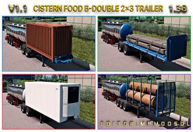 Cistern Food Single And HCT Trailer v1.1 For ETS2 Multiplayer 1.38