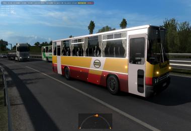 Hungarian buses Ikarus 255,260 in traffic ETS2 1.38.x