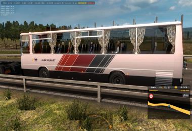 Hungarian buses Ikarus 255,260 in traffic ETS2 1.38.x