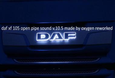 Daf Xf 105 Open Pipe Sound reworked v10.5