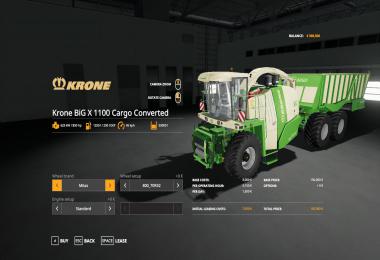 Krone BiG X 1180 Cargo Converted v1.0.0.0