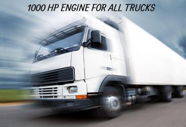 1000 HP Engine For All Trucks v2 ETS2 1.39