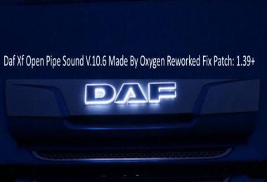 Daf Xf Open Pipe Sound Reworked Fix v10.6