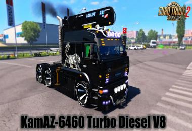 Kamaz 6460 Turbo Diesel V8 + Interior v1.7 1.39.x
