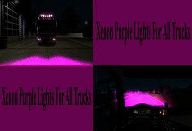 Purple Xenon Lights for all Trucks v1.0