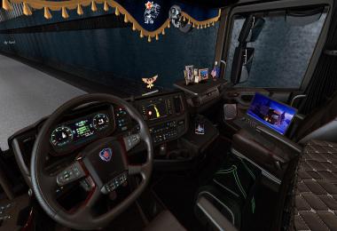 Brown Interior Scania  S/R 2016 Pack v1.0