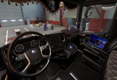 Dark Interior for Scania S/R 2016 v1.1