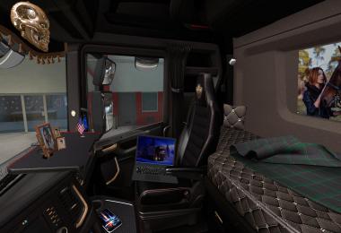 Dark Interior for Scania S/R 2016 v1.1