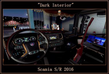 Dark Interior for Scania S/R 2016 v0.9